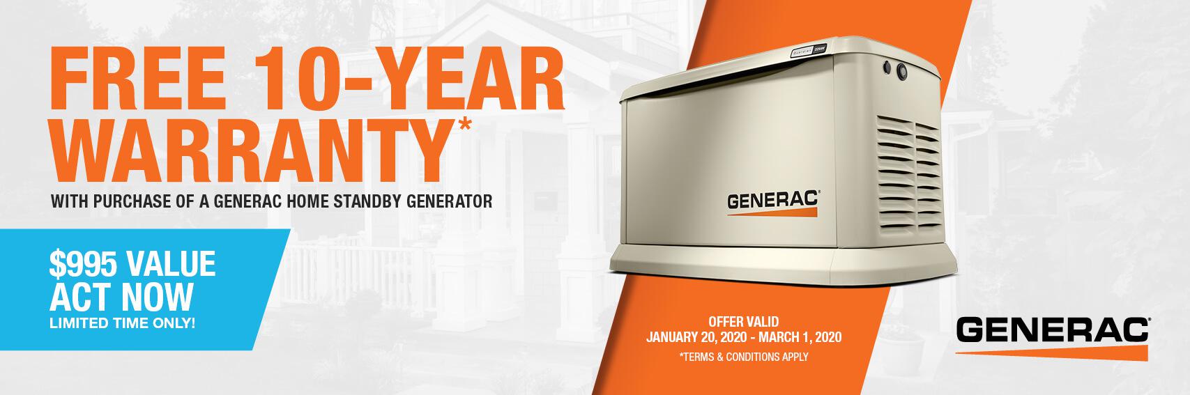 Homestandby Generator Deal | Warranty Offer | Generac Dealer | Swartz Creek, MI